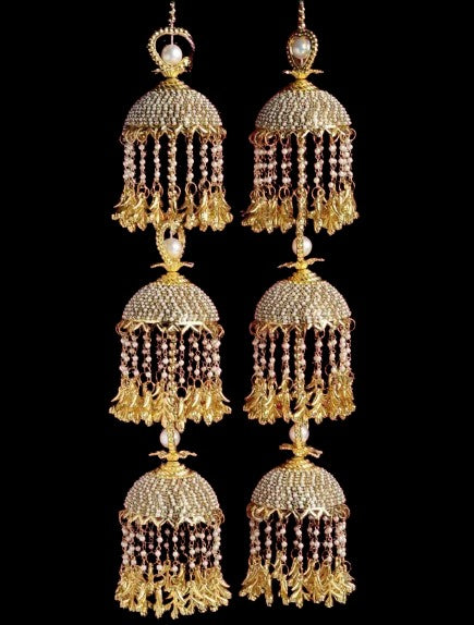 A Beautiful Traditional Punjabi Golden kaleere for Women/Kaleera/Kalera/Bridal